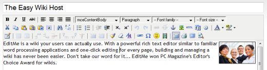EditMe's easy to use browser-based editor