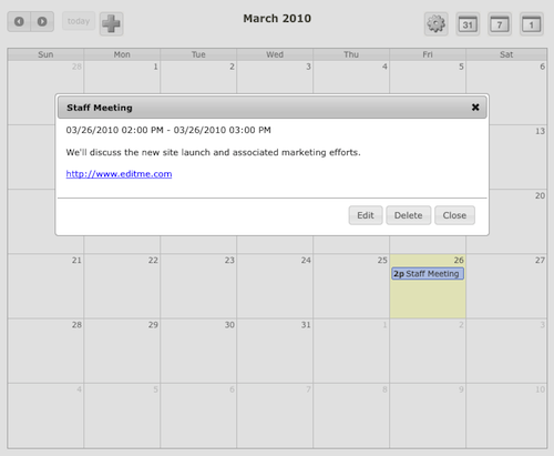 Calendar Module