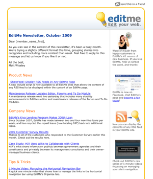 EditMe's October Newsletter