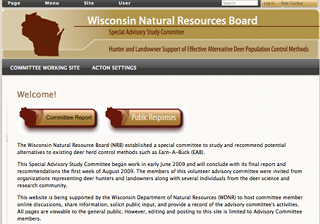 Wisconsin Natural Resources Board Special Advisory Commitee