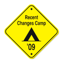 Recent changes camp 2009