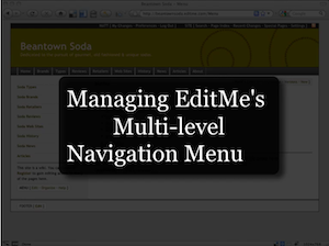 Managing EditMe's Multi-level Navigation Menu